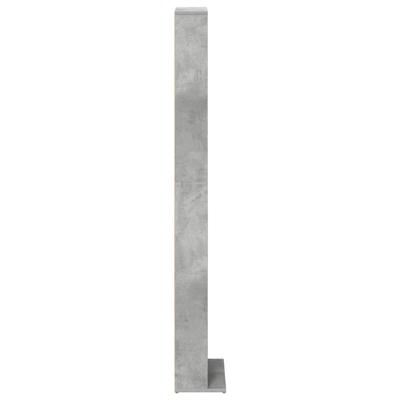 175 cm H Media Shelves, Concrete Grey
