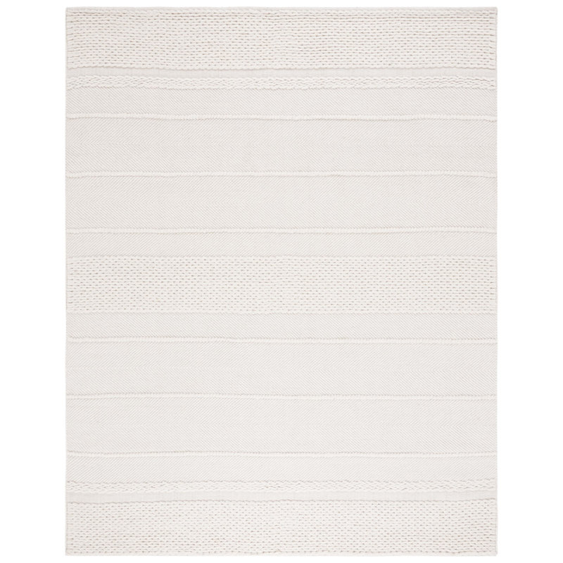 Kelwin Hand Woven Wool Solid Color Rug, Rectangle 8' x 10'
