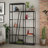 Aires Freestanding Bookcase 5-Tier Display Shelf with Metal Frame-42591400