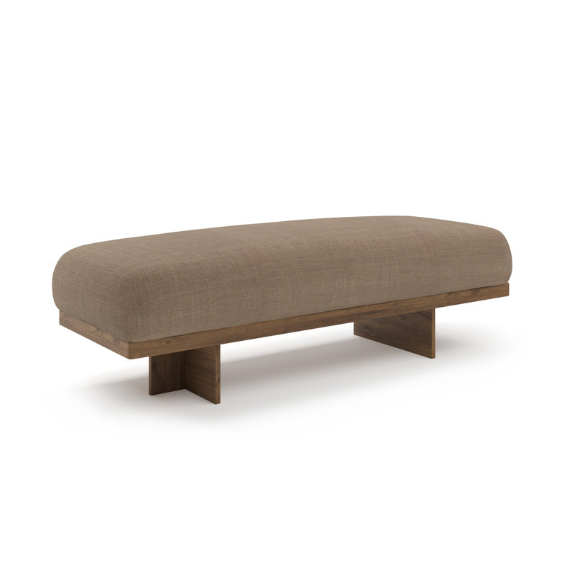 Elouise Upholstered Bench, Nevis Khaki