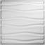 Panneaux muraux blancs H 19,625 po x l 19,625 po (paquet de 50)