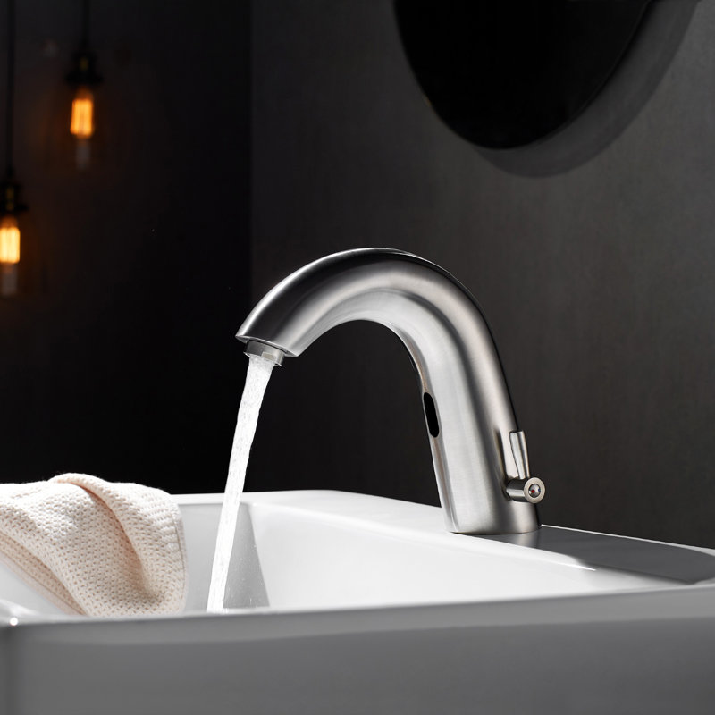 Single-handle Bathroom Faucet, Satin Nickel Finish