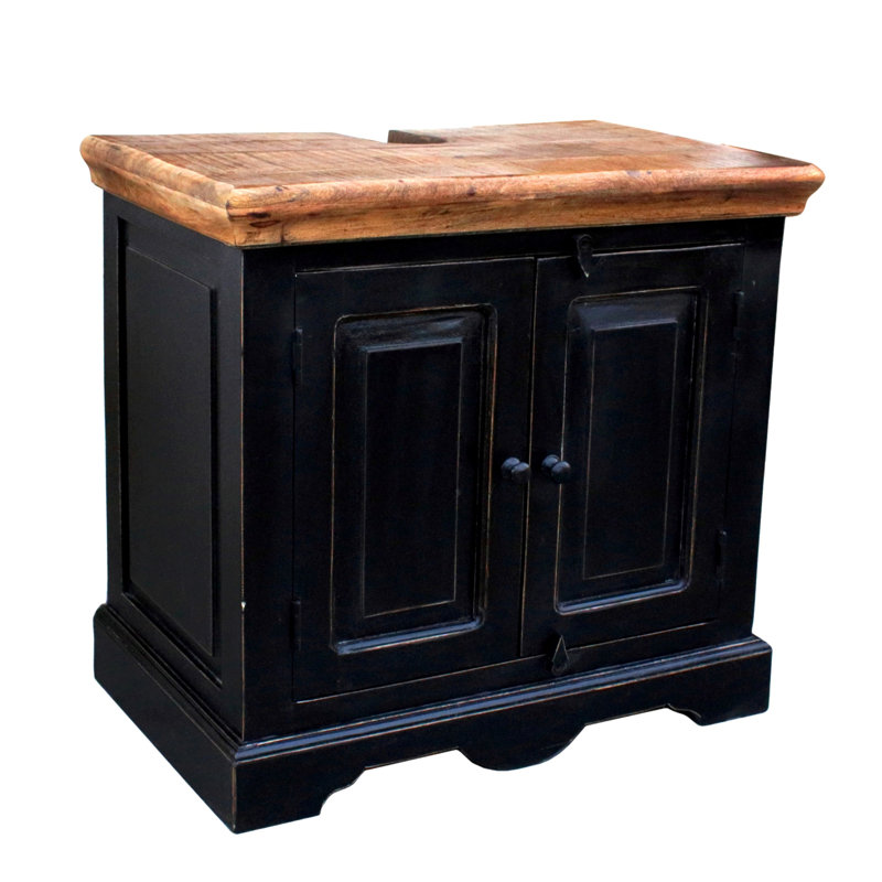Camillus 66cm Single Bathroom Vanity Base Only in Black