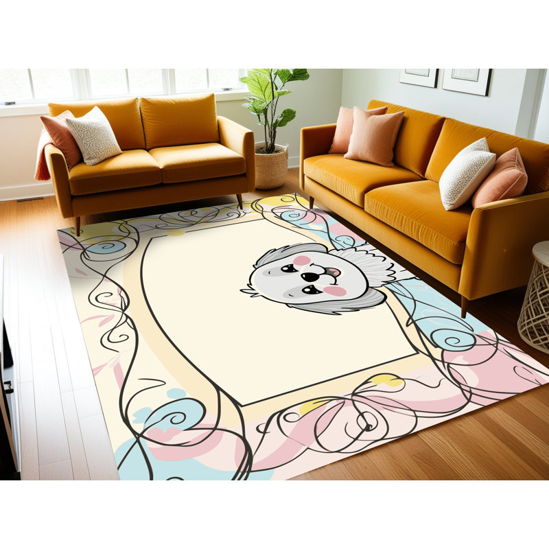 Tapis pour enfants mignons lavables Dakota Fields, Rectangulaire 8 pi x 10 pi