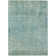 Machine Washable Indoor/Outdoor Xhevrie Teal Rug