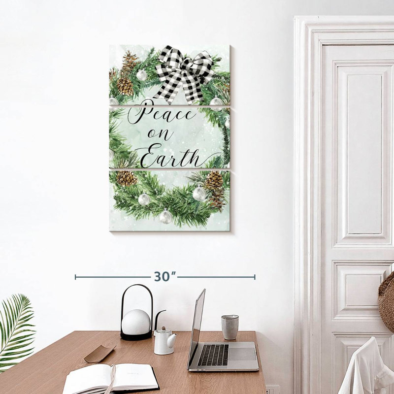 Couronne Tergel Peace On Earth, H 32 po x l 20 po