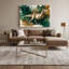 «Dinosaur Compsognathus», art mural sur toile verte-1804578459