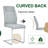Kimara Modern Faux Leather Dining Chairs with Cantilever Metal Legs-1455588335-1455588332