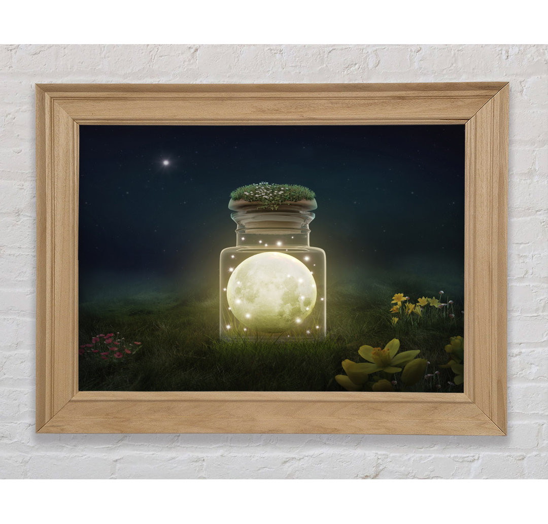 Moon In A Jar - Einzelne Bilderrahmen Kunstdrucke