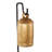 Metal Bell Indoor Outdoor Gold Decorative Cow Bells With Black Stand And Brown Wooden Clapper Set