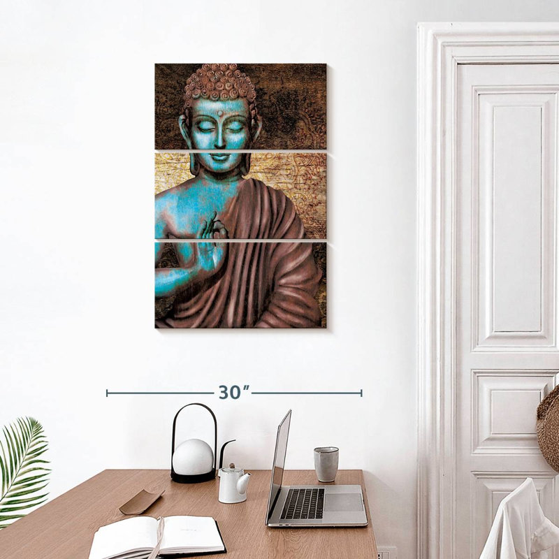 Bouddha antique Leisha I, H 32 po x l 20 po