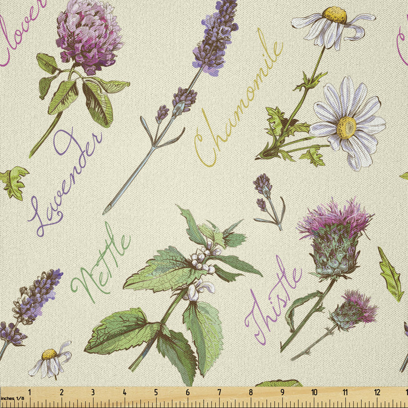 Tissu de chardon Ambesonne, l 90 po x L 360 po