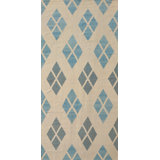 Geometric Area Rug in Beige/Blue