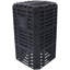 Bac à compost grand format de 132 gallons (500 litres), noir, en plastique recyclé