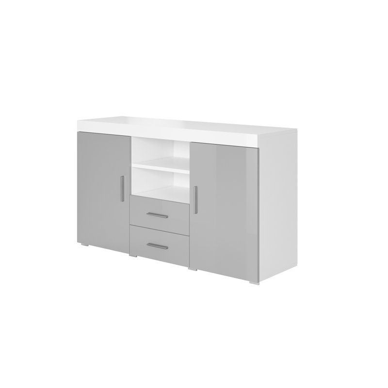 140cm Sideboard, White/Grey