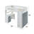 Mykonos Twin Loft Bed with Storage in White and Oak-1471960943