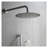 Complete Shower System with Rain Shower Head, Handheld Shower, Body Sprays and Slide Bar - Brushed Nickel Brass Shower Fixture with Pressure Balancing Valve-123517226