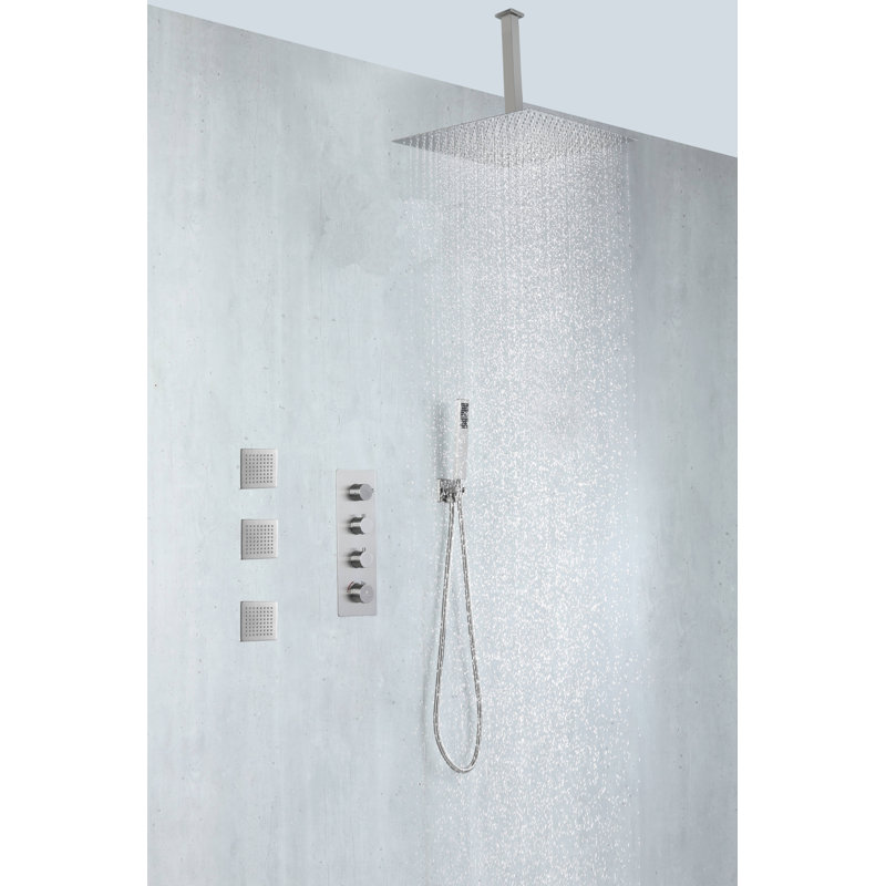 All-In-One Kit with Rough in-Valve, Brushed Nickel