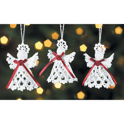 2.75 " Fabric Angels Hanging Figurine Ornament
