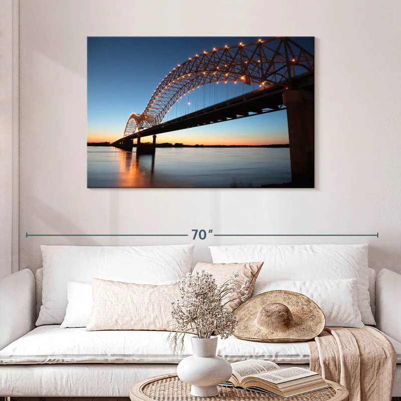 Hernando De Soto Bridge, 30" H x 45" W
