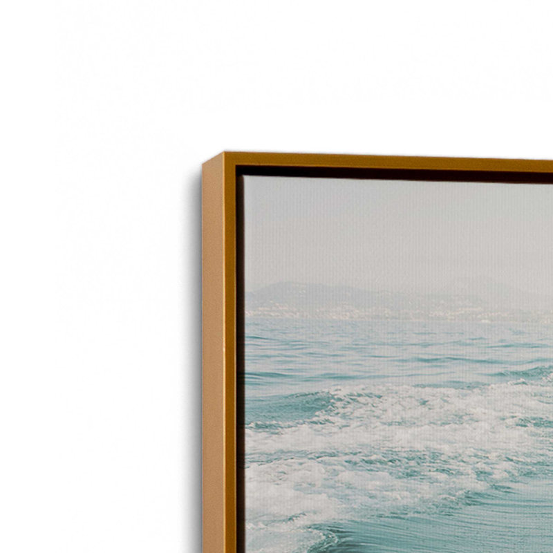 Impression sur toile Ocean Trails, H 12,75 po x l 18,75 po x P 1,75 po, Cadre doré poli, 1
