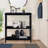 Console Table 3-Tier With Storage Shelves,Open Bookshelf Bookcase With Solid Wood Legs-907654296