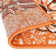 Mccurry Floral Machine Woven Orange/Brown Area Rug