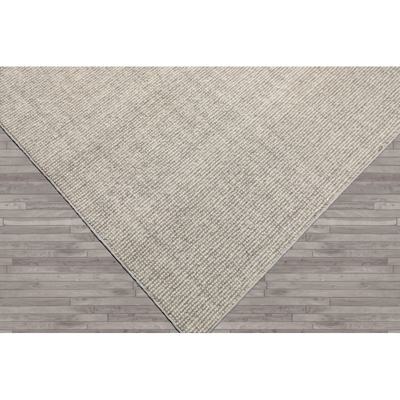 Tapis multicolore texturé touffeté à la main ivoire, Rectangle 12 pi x 15 pi