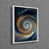 White Floater Framed