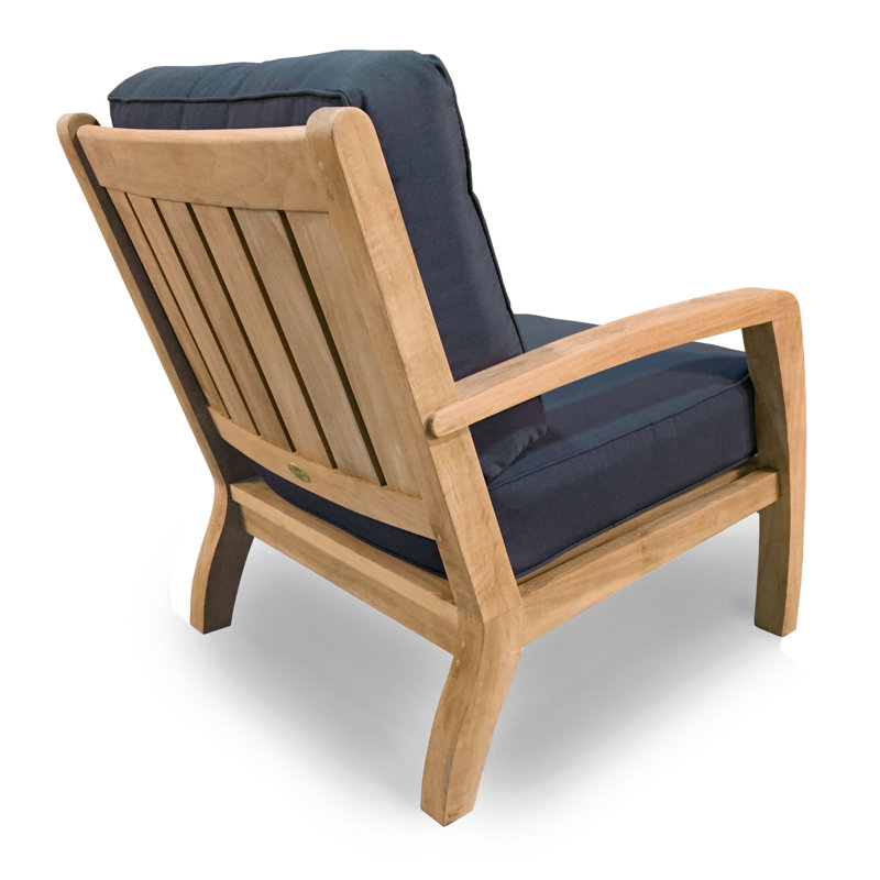 Somerset Deep Seating Outdoor Patio Chair, Navy Sunbrella®