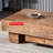 Log style simple coffee table-106442913
