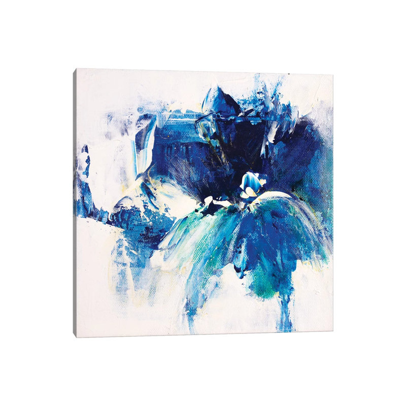 Tangled Blue VI by Jude Remedios - Painting on Canvas, Wrapped Canvas, 93.98cm H x 93.98cm W x 1.91cm D