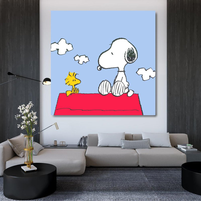 Cacahuètes (Snoopy et Woodstock), H 36 po x l 36 po