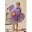 Coussin de sol mauve coquelicot