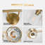 Appliques murales d'intérieur dorées modernes à 3 lumières Lightwheel pour salle de bain Appliques murales de salle de bain pour salon, chambre à coucher, couloir, escalier, ampoules incluses