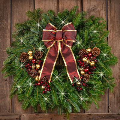 Handcrafted Fresh (Live) Fir 25'' Wreath