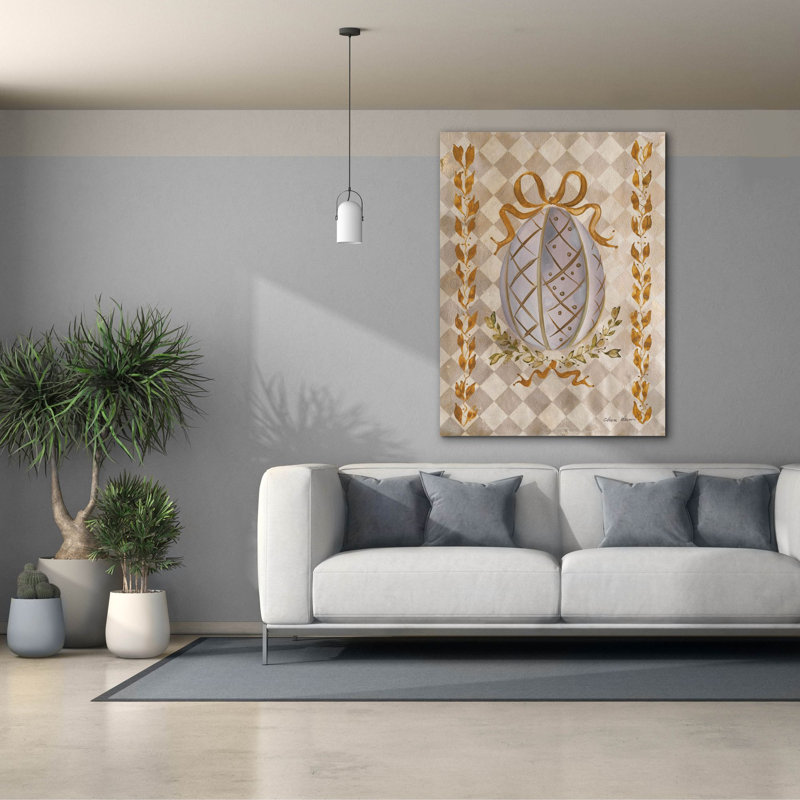 Tableau sur toile « Golden Egg » de la collection Holiday Aisle® par Cheri Blum, 101,6 cm x 137,2 cm, H 54 po x l 40 po