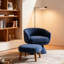 Chaise de loisir rembourrée avec repose-pieds-121101547