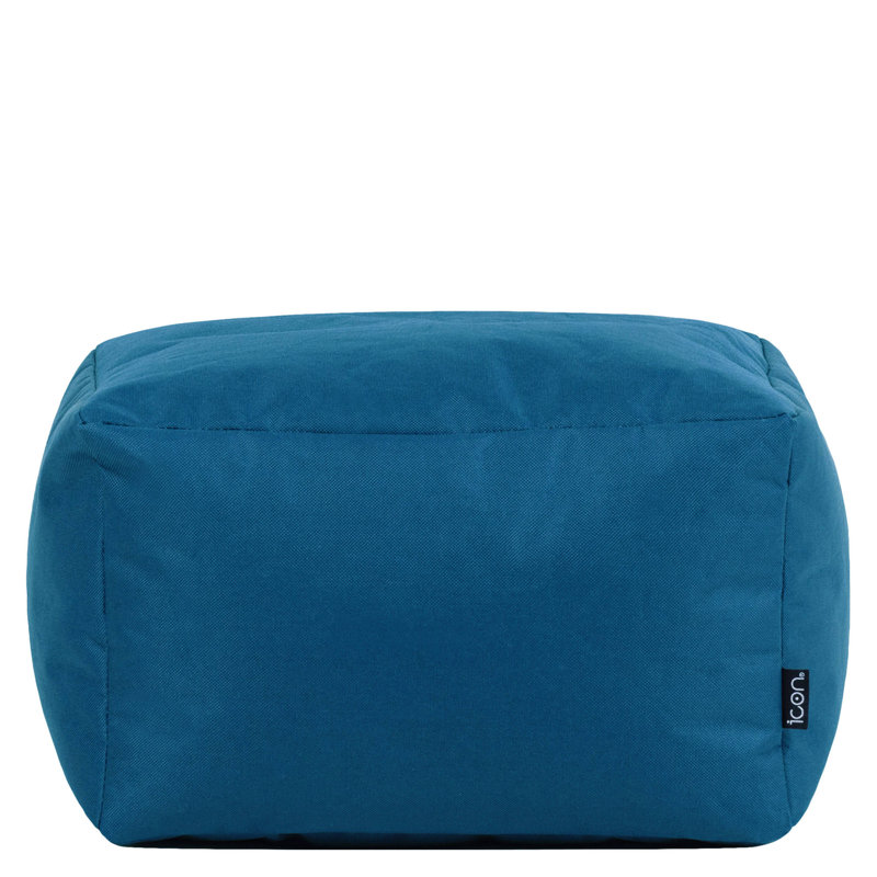 Rossetti 38Cm Round Pouffe Ottoman, Teal Green
