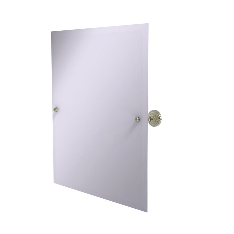 Metal Wall Mirror, Polished Nickel