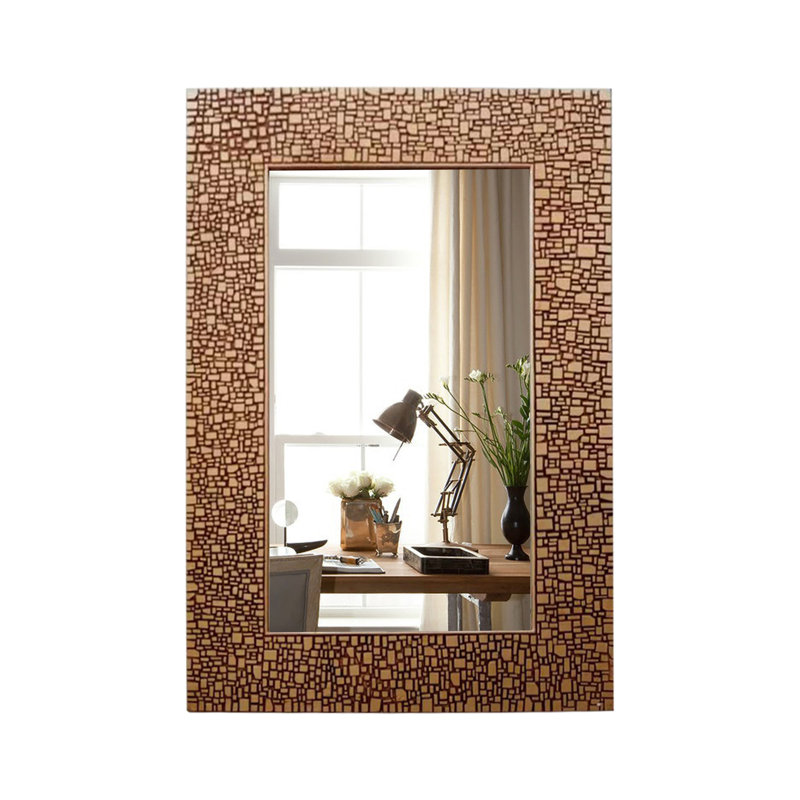 Flat Wall Mirror, Antique Golden