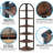 71.65 Inch Tall 6 Tier Rustic Corner Shelf, Perfect For Small Spaces And Plant Display In Living Rooms And Offices