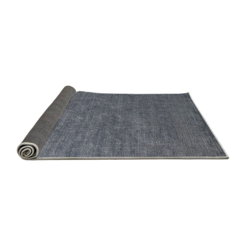 Tapis gris à motif abstrait Condrey, Carré 3 pi