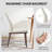 Modern Upholstered Dining Chairs, Fabric High Back Dining Room Chairs with Padded Seat & Solid Wood Legs, Armless Kitchen Side Chairs for Home Restaurant Cafe-499178342