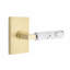 Select Round Passage (Hall & Closet) Door Lever with Rectangle Rosette-1243567300-1243567162