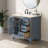 Free Standing Single Bathroom Vanity with Quartz Top-1989474902