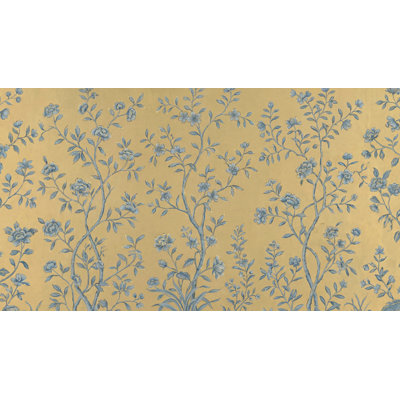Papier peint floral, décoration murale élégante et rétro