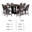 Ensemble de table de salle à manger à hauteur de comptoir Zoko, polyester, bois-111934039-111934040