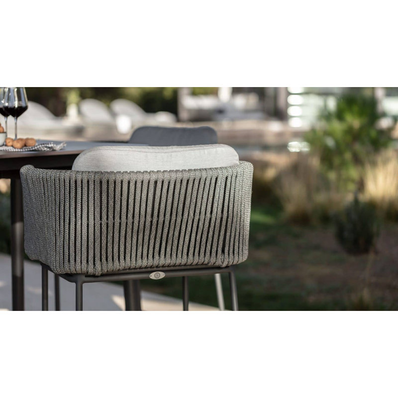 Boston Outdoor 6 - Piece Dining Set with Cushions, Spectrum Indigo Sunbrella® Plainweave