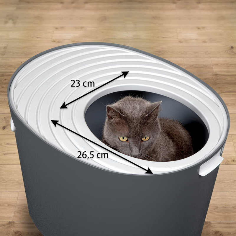 Polypropylene Litter Box, Grey